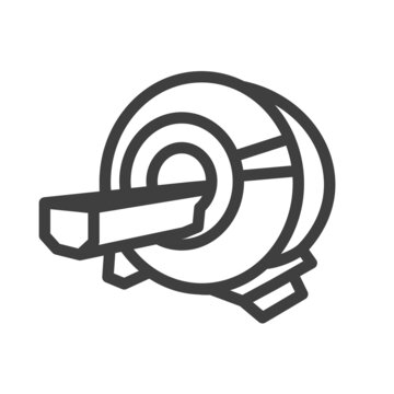MRI or CAT scan icon for computed tomography or CT tech