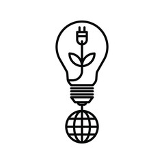 renewable energy icon. environmentally friendly sign. vector illustration