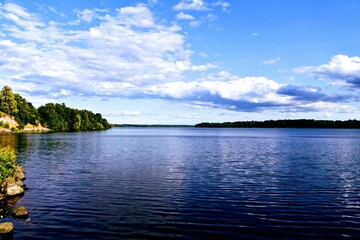 lake and clouds