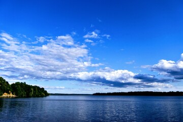clouds over the lake