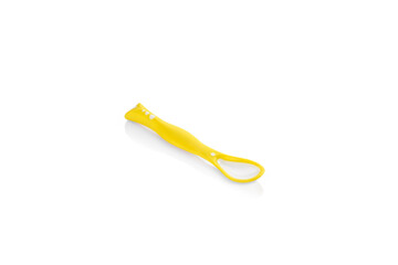 Fun yellow child spoon isolated