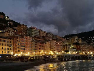 night view of the old town