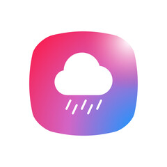 Raining - Sticker