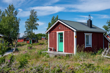 Sandskar Island and Small fishing settlement in Haparanda archipelago