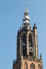 The Onze Lieve Vrouwetoren, a church tower in Amersfoort; Netherlands.