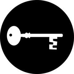 Key icon, sign, symbols vector icon