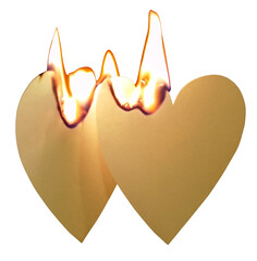 Set our Hearts on Fire for Love and Kindness (Isolated)