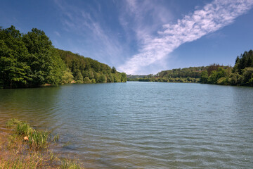 Fototapeta na wymiar Lingese Reservoir, Bergisches Land, Germany