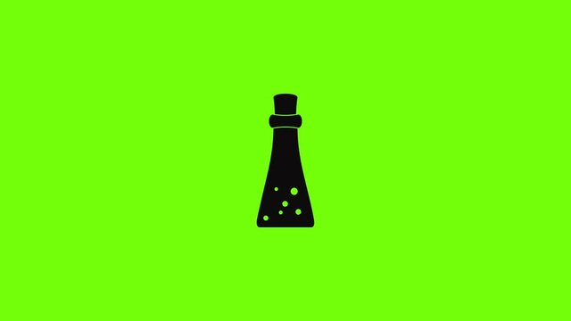 Potion elixir bottle icon animation