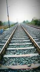 Fototapeta premium railway in the countryside