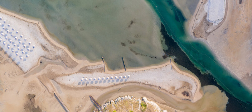 aerial view of nin beach