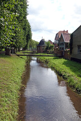 Fototapeta na wymiar Kanal in Boizenburg an der Elbe