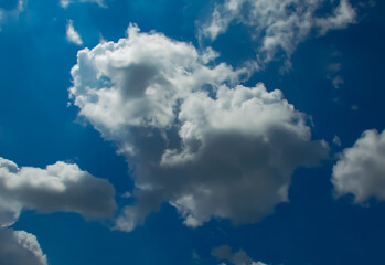 Obraz premium blue sky with clouds