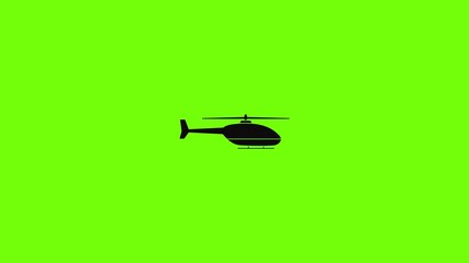 Utility helicopter icon animation