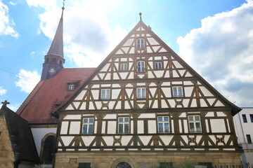 Fototapeta na wymiar Forchheim ist eine Stadt in Bayern mit vielen historischen Sehenswürdigkeiten