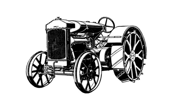 Tractor Isolated on White 