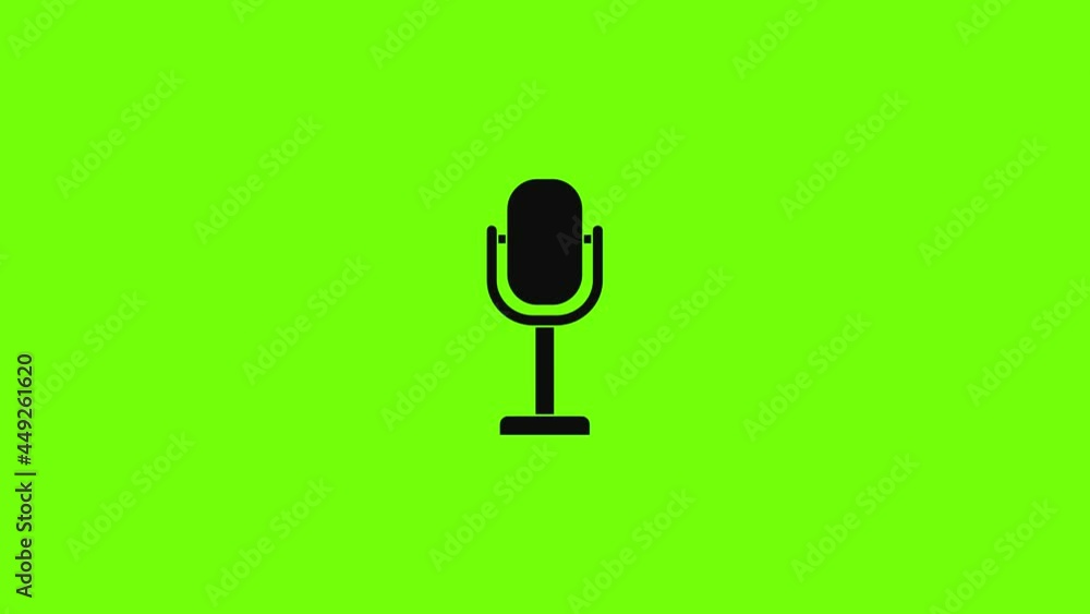 Sticker Studio microphone icon animation