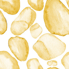 Modern watercolor abstract pattern, great design for any purposes. Seamless pattern with hand drawn stains. Watercolor abstract art background. Simple design. Modern creative template.	