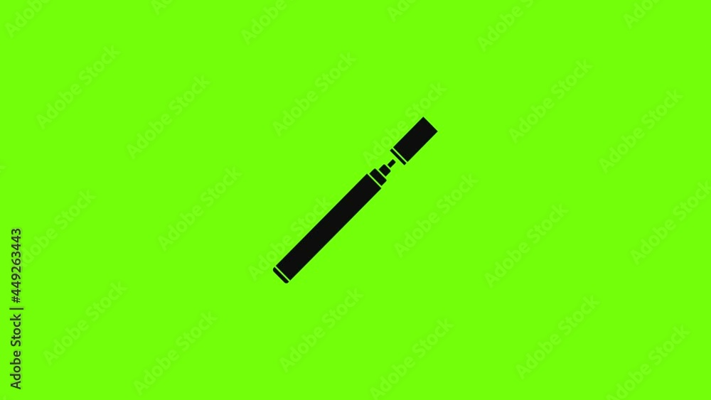 Sticker Electronical cigarette icon animation