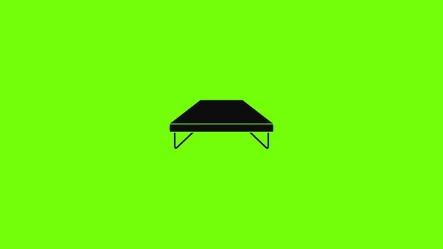 Fashion trampoline icon animation