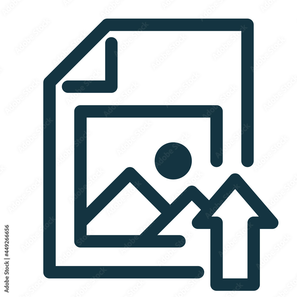 Poster image file icon upload, image file symbol. photo sign.