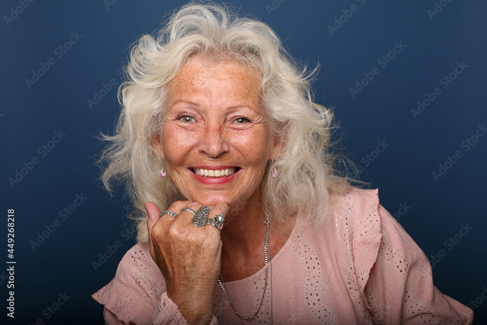 Canvas Prints Beautiful woman in front of a white background