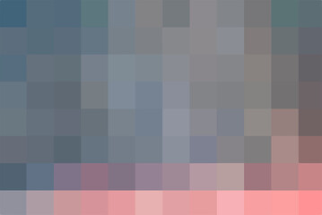 Abstract pixel pattern consisting of colored squares. A backing of mosaic squares. Vector illustration