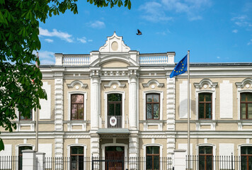 Fototapeta na wymiar Ancient building of the Austrian embassy in Kiev, Ukraine