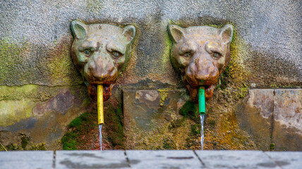 Lion`s Heads - source of mineral water