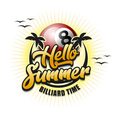 Hello summer. Billiard time