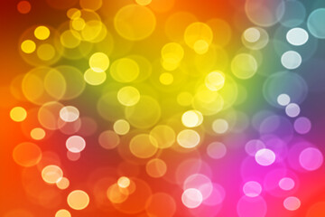 Bokeh light abstract blurred colorful background. New year holidays decoration concept glitter vintage background.