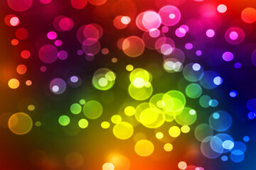 Bokeh light abstract blurred colorful background. New year holidays decoration concept glitter vintage background.