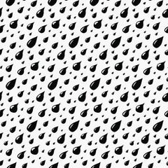 Geometric seamless vector texture of two colors with droplets