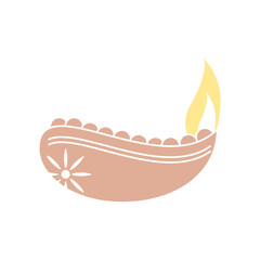 diya lamp with candle