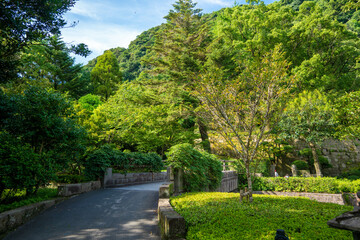 鹿児島県鹿児島市の観光名所を旅行している風景 Scenes from a trip to a tourist attraction in Kagoshima City, Kagoshima Prefecture.