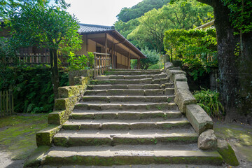 鹿児島県鹿児島市の観光名所を旅行している風景 Scenes from a trip to a tourist attraction in Kagoshima City, Kagoshima Prefecture.