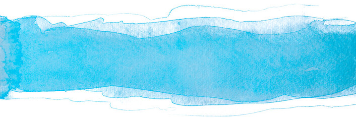 Fototapeta na wymiar watercolor stripe multilayered blue