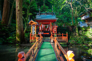 鹿児島県指宿市の開聞岳を登山している風景 A view of climbing Mt. Kaimon in Ibusuki City, Kagoshima Prefecture, Japan.