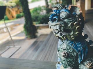 Antique decorative items decorate in restaurant