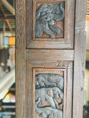 Antique decorative items decorate in restaurant