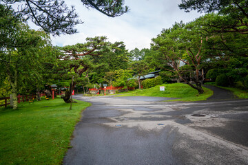 栃木県日光市の男体山に登山している風景  A view of climbing Mt. Ottai in Nikko City, Tochigi Prefecture. 