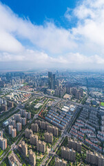 Fototapeta na wymiar Aerial view of modern city