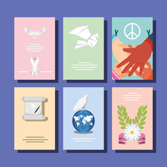 set of peace cards