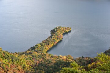 Naklejka na ściany i meble Chuzenji lake in Nikko, Tochigi, Japan