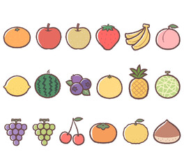 果物アイコンセット