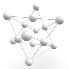 アルミニウム分子構造の3Dモデル