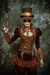 armed heroine of vintage novel