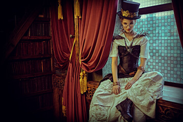stylish vintage girl