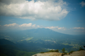 山梨県北杜市の日向山を登山している風景 A view of climbing Mount Hyuga in Hokuto...