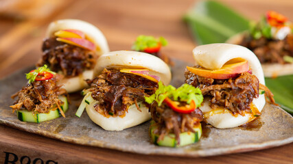 grilled meat with vegetables